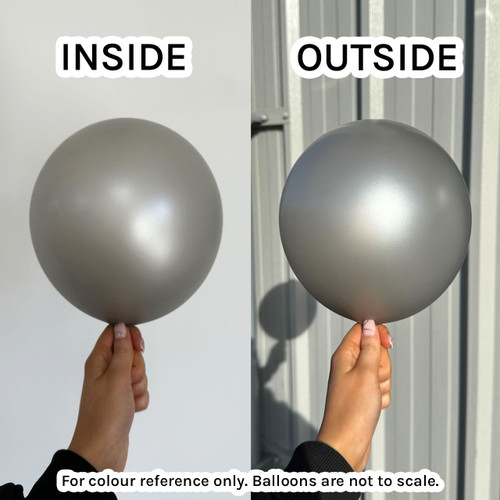 12" Satin Silver Sempertex Latex Balloons (50)