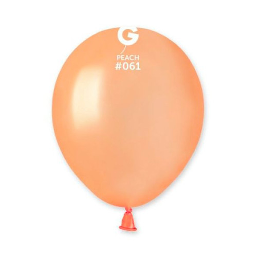 Gemar 5 inch Metallic Peach Latex Balloons