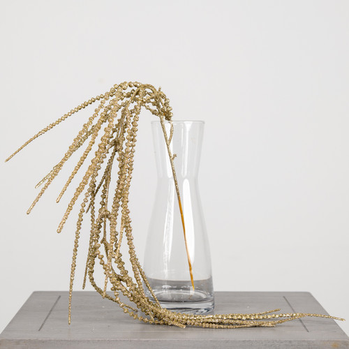 84cm Gold Glittery Amaranthus Stem (1)