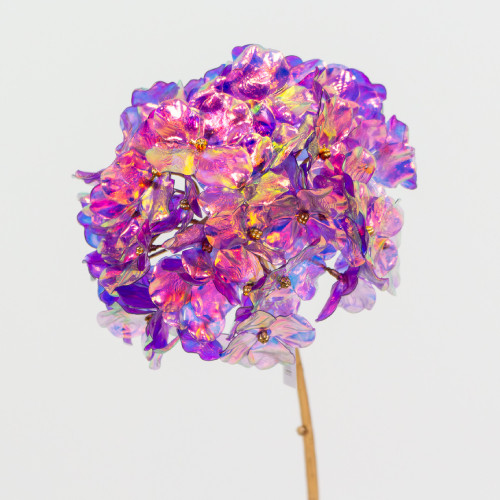 57cm Iridescent Purple Hydrangea Stem (1)