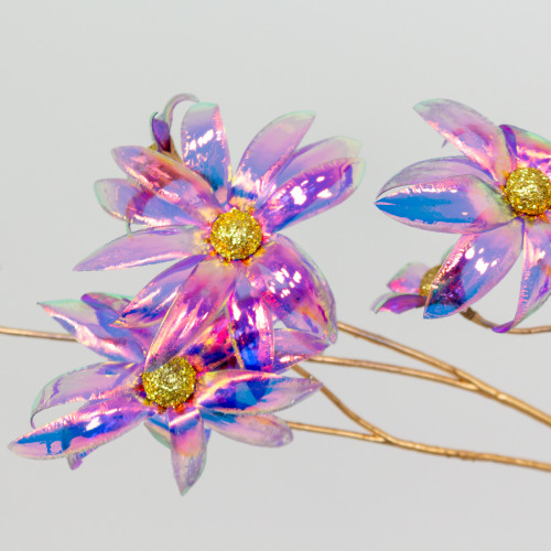 101cm Iridescent Purple Edelweiss Stem (1)