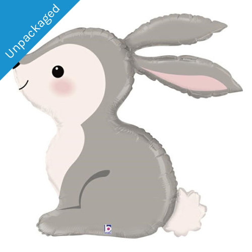 An unpackaged 31 inch Woodland Bunny Foil Balloon, manufactured by Betallic!