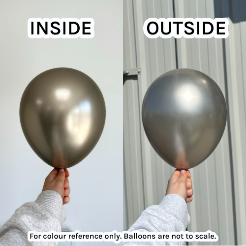 5" Prosecco Satin Luxe Anagram Latex Balloons (100)