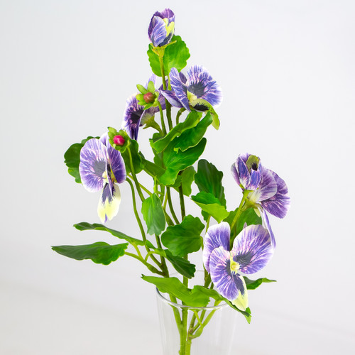 A 47cm Purple Pansy Spray. A 47cm Purple Pansy Spray.
