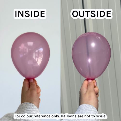 5" Magenta Crystal Clearz Anagram Latex Balloons (100)
