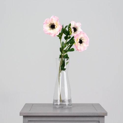 A pale pink anemone spray, measuring 50cm.