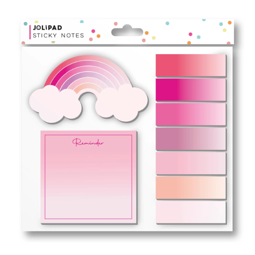 A Girly Pink Sticky Note Set, made by Jolipad! A Girly Pink Sticky Note Set, made by Jolipad!