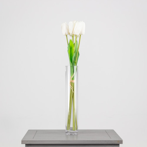 48cm Cream Tulip Bunch (1)