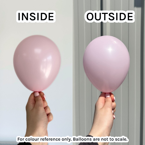 18" Pink Rose Macaron Anagram Latex Balloons (25)