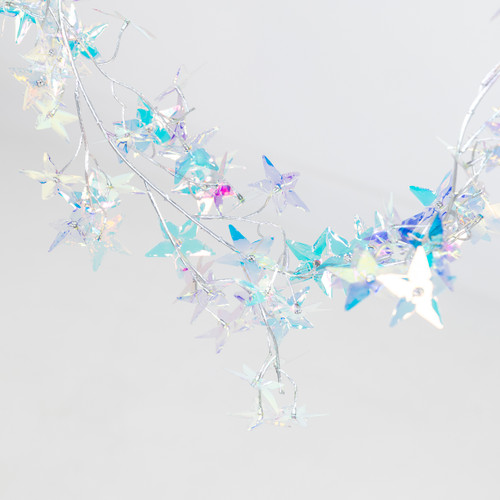 An Iridescent Star Garland, measuring approx. 1.8m!