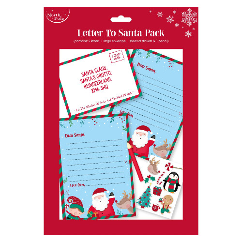 A Christmas letter to Santa pack