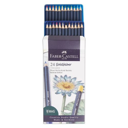 A Set of 24 Faber-Castell Goldfaber Colouring Pencils.