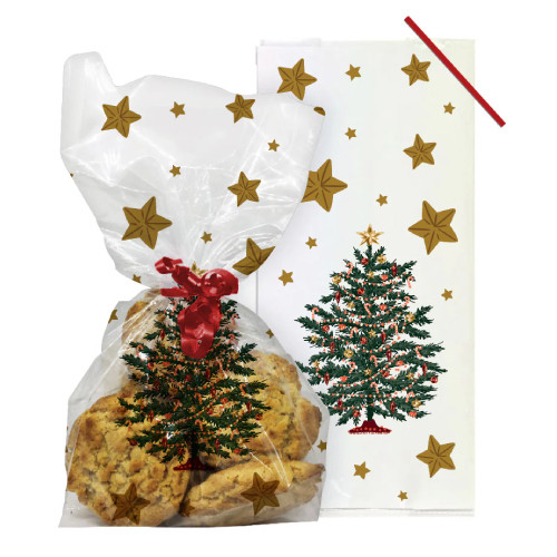 A pack of 20 Magic Christmas Cello Bags.