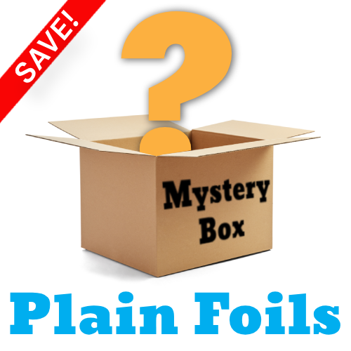 A BM Mystery Bargain Box of various Plain Foil Balloons.