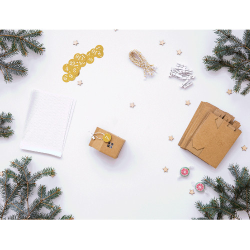 A Set of Make Your Own Advent Calendar Houses, manufactured by Partydeco.