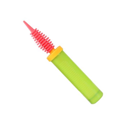 A Green & Pink Modelling Balloon Hand Pump, manufactured by Borosino.
