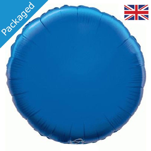 18" Blue Round Foil Balloon (1)