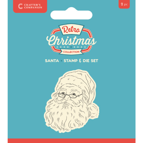 A Retro Santa Head Stamp & Die Set by Crafter’s Companion A Retro Santa Head Stamp & Die Set by Crafter’s Companion