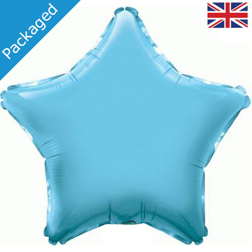 19" Light Blue Star Foil Balloon (1)