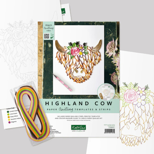 A Highland Cow Quilling Kit A Highland Cow Quilling Kit