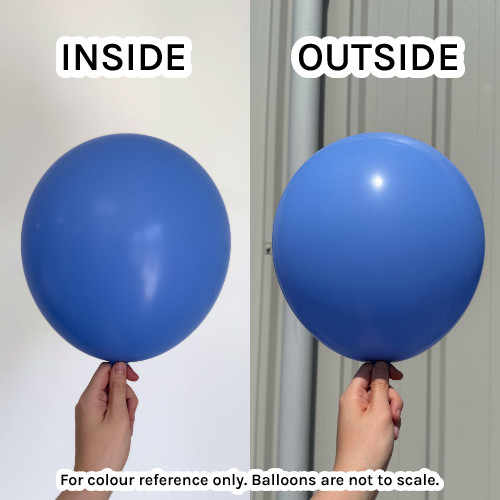 24" Fashion Periwinkle Blue Sempertex Latex Balloons (3)