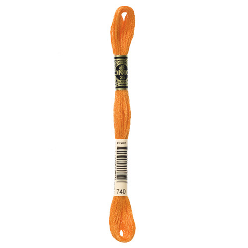 An 8m Orange Mouline Stranded Cotton Thread. An 8m Orange Mouline Stranded Cotton Thread.