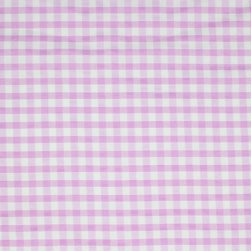 6mm Baby Pink Polycotton Gingham Pre-Cut Fabric - 110 x 100cm (1)