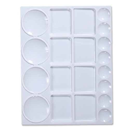 A Plastic Rectangular-Shaped Paint Mixing Palette.