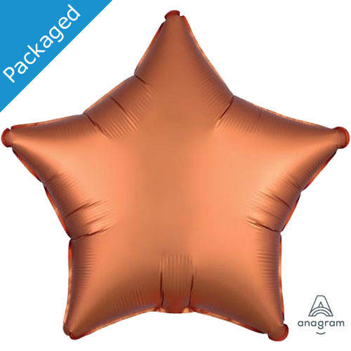 18" Amber Satin Star Foil Balloon (1)