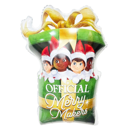 27 inch Elf On The Shelf Merry Makers Foil Balloon Front.