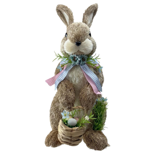 An Easter Bunny with Basket Decoration, measuring approx. 38cm.