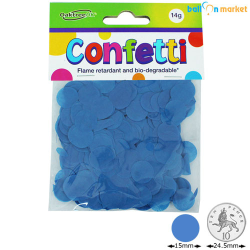 15mm Royal Blue Circle Tissue Paper Confetti (14g)