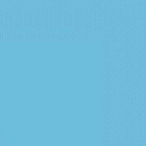 A pack of 16 Light Blue Paper Napkins, manufactured by Oaktree. A pack of 16 Light Blue Paper Napkins, manufactured by Oaktree.