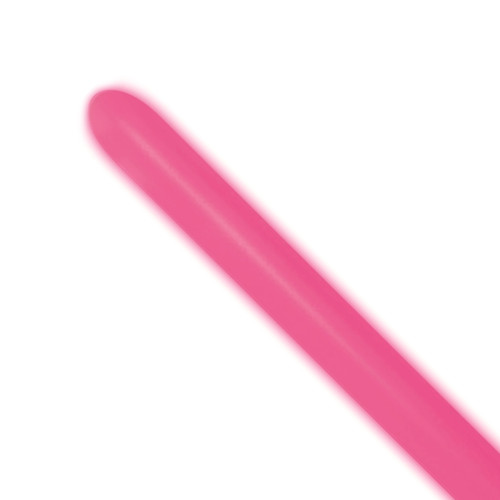 A pack of 50 260 Neon Fuchsia Nozzle Up Entertainer Balloons, manufactured by Sempertex.