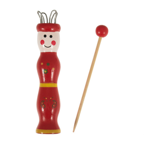 A Wooden Knitting Dolly.