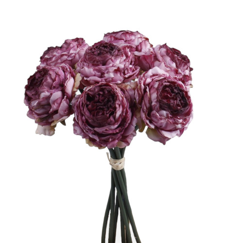 A Dusky Purple Peony Bouquet. A Dusky Purple Peony Bouquet.