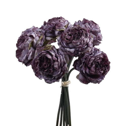 A Dusky Violet Peony Bouquet.