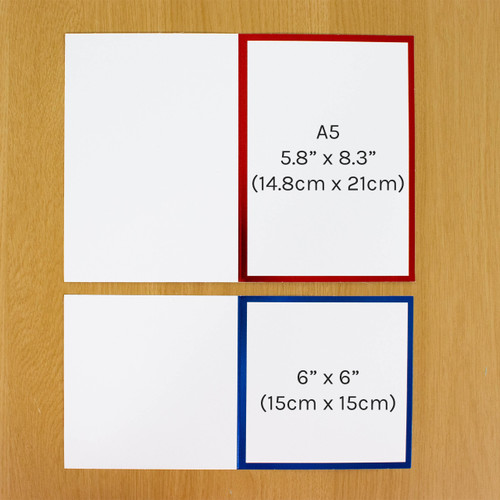 A pack of white card blanks with assorted foiled edges, manufactured by Hunkydory Crafts.