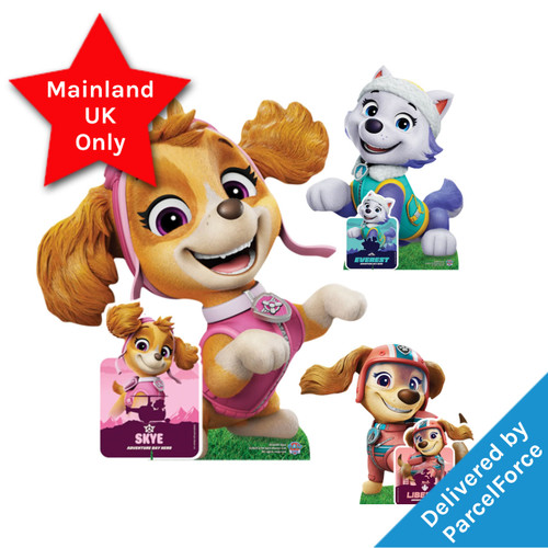 A Skye, Liberty and Everest Paw Patrol Cardboard Cutout Pack. A Skye, Liberty and Everest Paw Patrol Cardboard Cutout Pack.
