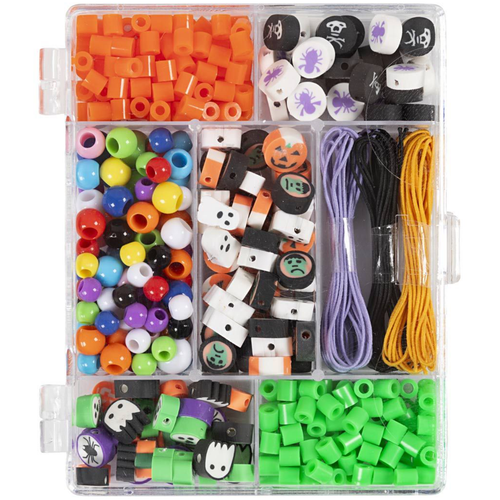 A Halloween Craft Jewellery Bead Kit.