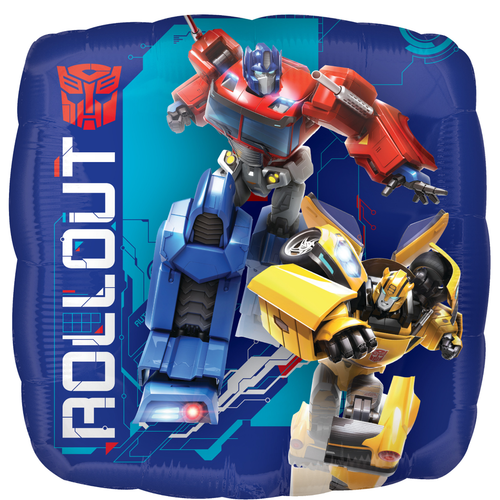 A 18 inch Transformers Square Foil Balloon.