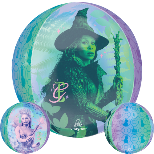 A 16 inch Orbz Wicked For Good Foil Balloon.