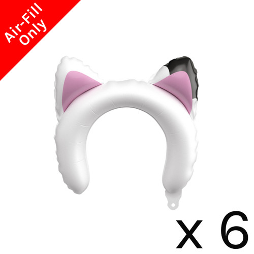 A 10 inch Gabby Cat Ears Foil Balloon, manufactured by PartyDeco.