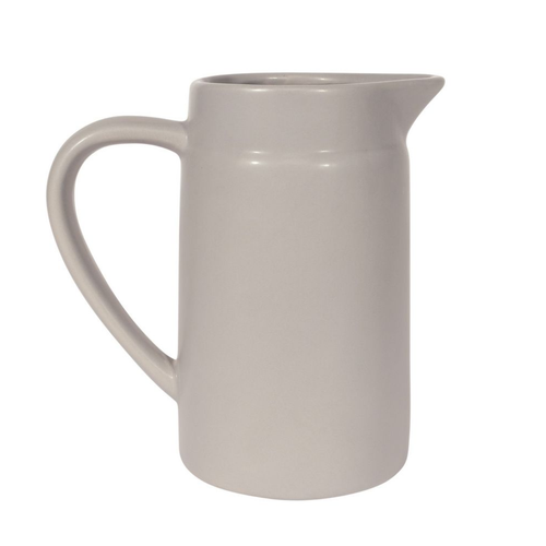 A Cool Grey Ceramic Jug, measuring approx. 20cm.