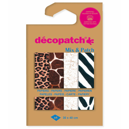 A Mixed Print Assortment Pack of Mix & Patch Sheets, manufactured by Decopatch.