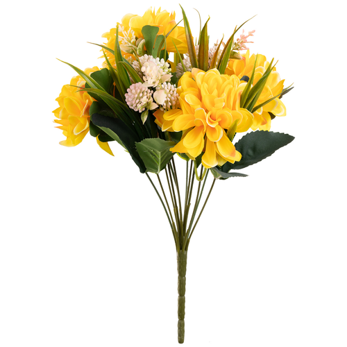 A Yellow Dahlia Bunch, measuring approx. 37cm. A Yellow Dahlia Bunch, measuring approx. 37cm.