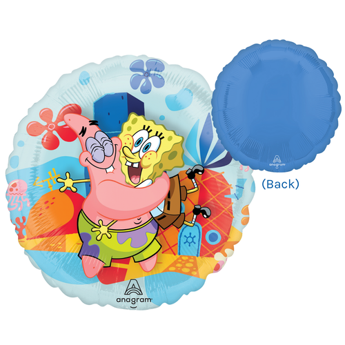 A 15 inch SpongeBob SquarePants Panoramic Round Foil Balloon, manufactured by Anagram Europe. A 15 inch SpongeBob SquarePants Panoramic Round Foil Balloon, manufactured by Anagram Europe.