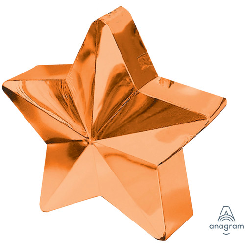 A 170g Orange Star Balloon Weight, manufactured by Anagram.