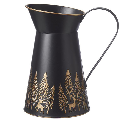 A 25cm Black Forest Embossed Jug, manufactured by Oasis Floral.