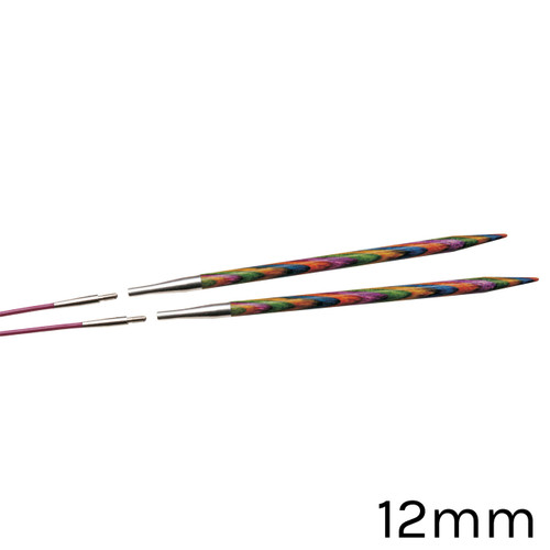 A set of KnitPro Interchangeable Circular Knitting Needle Pin Tips, with a width of approx. 12mm. A set of KnitPro Interchangeable Circular Knitting Needle Pin Tips, with a width of approx. 12mm.